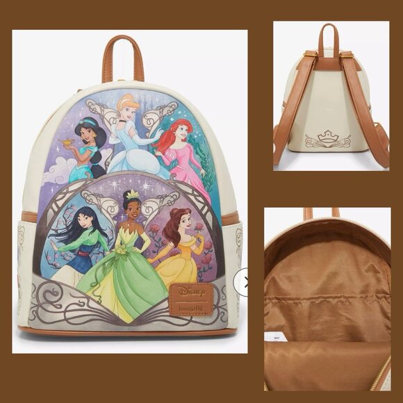Loungefly Handbags - Loungefly Disney Princesses Mini Backpack NWT